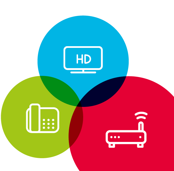 Anbieter von Internet, Festnetz und TV über DSL, Kabelinternet und Glasfaser